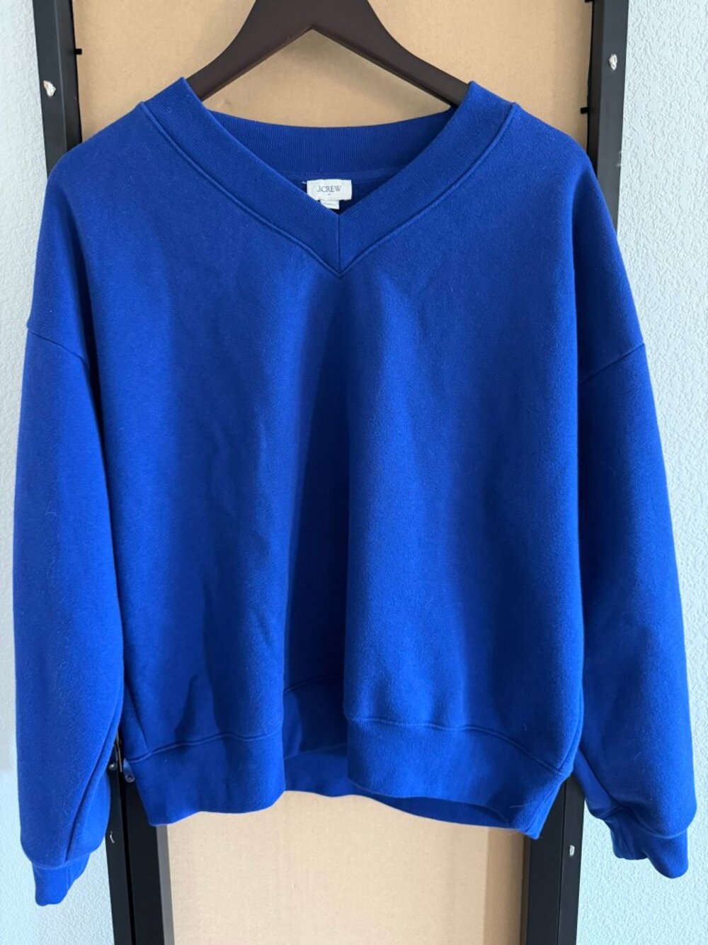 J.Crew Royal Blue V-Neck Sweatshirt